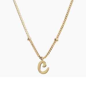 Argento Vivo Gold Letter C Necklace